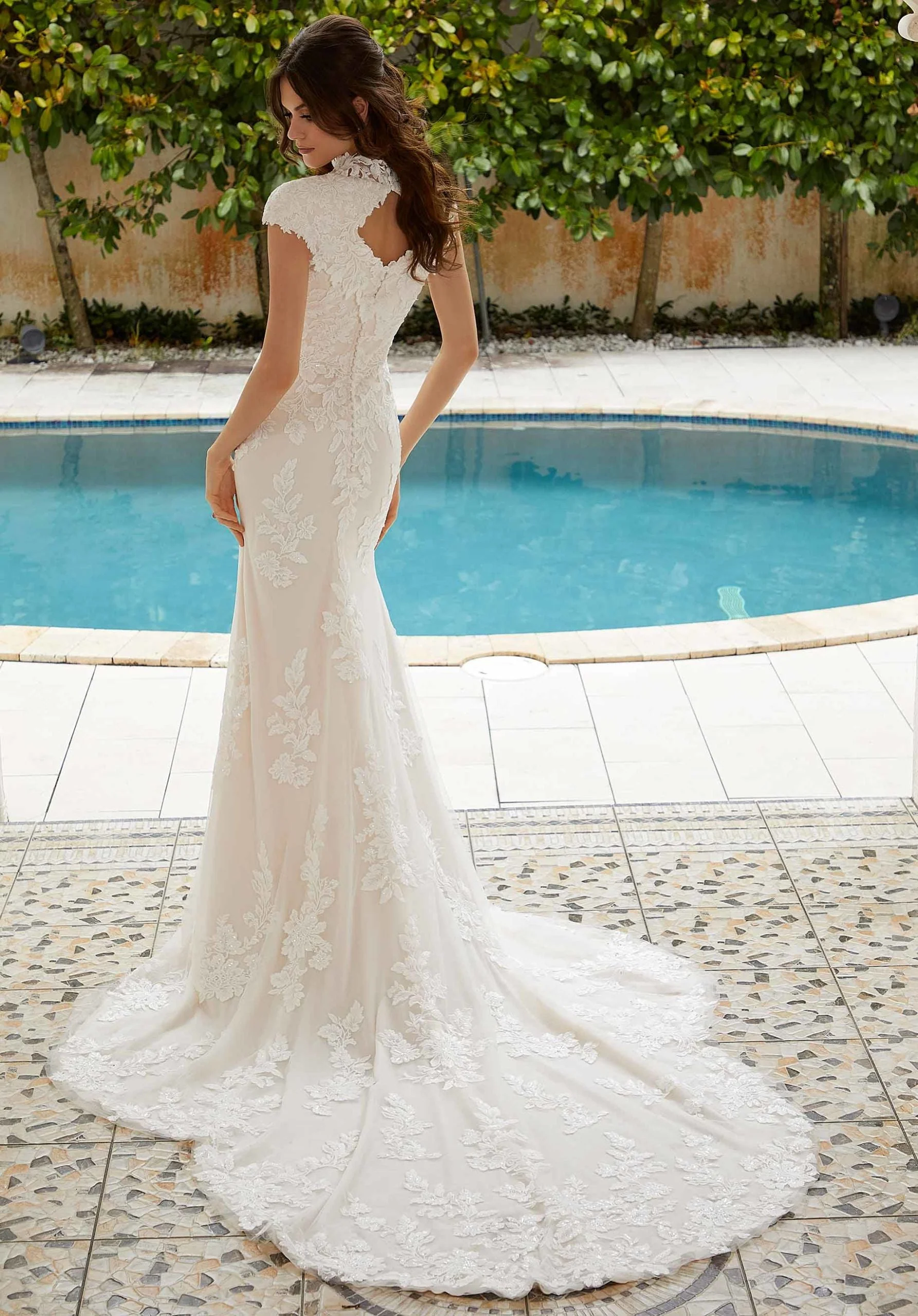 Georgette Wedding Dress - Image 5