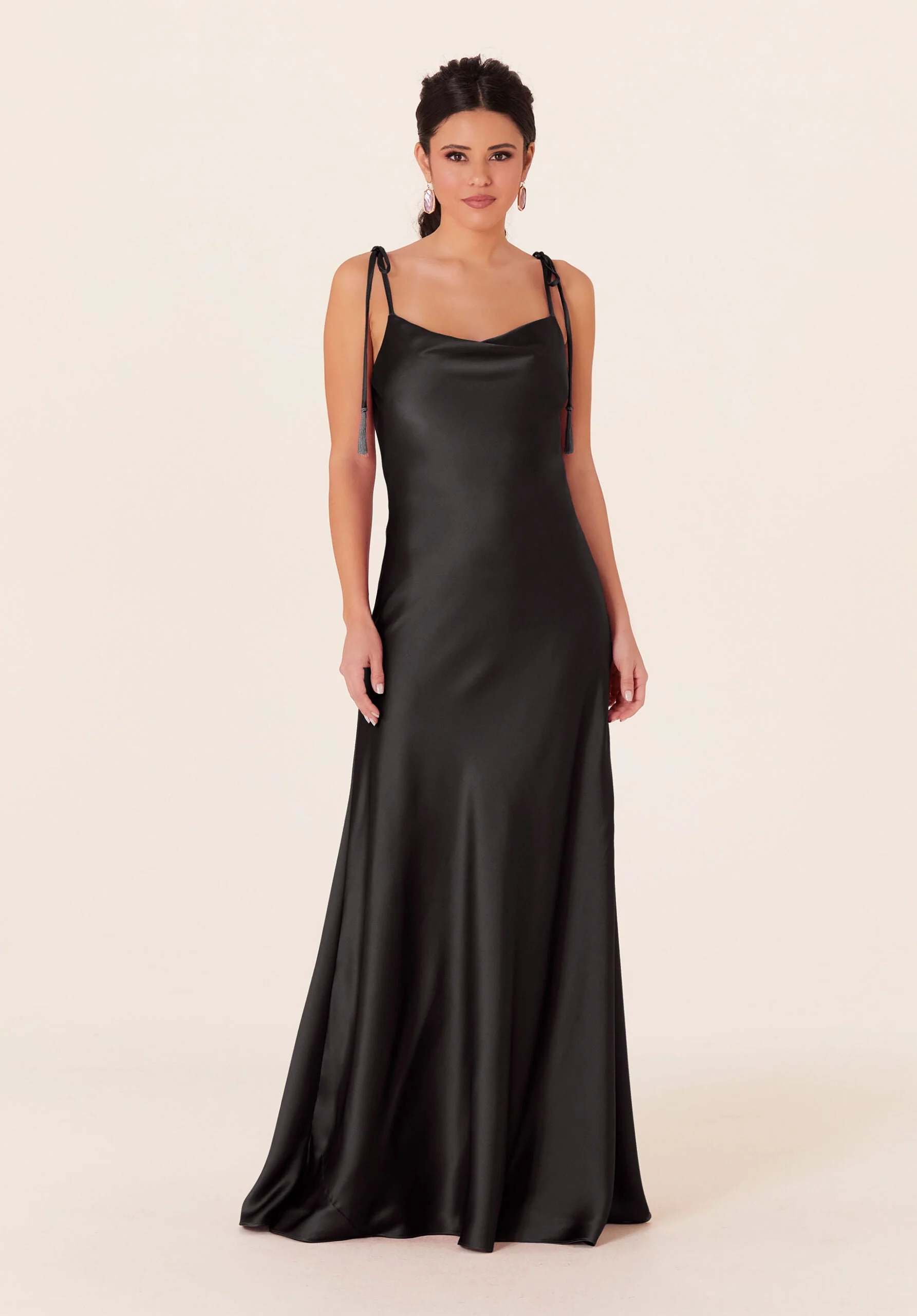 Luxe Satin A-line Bridesmaid Dress - Image 18