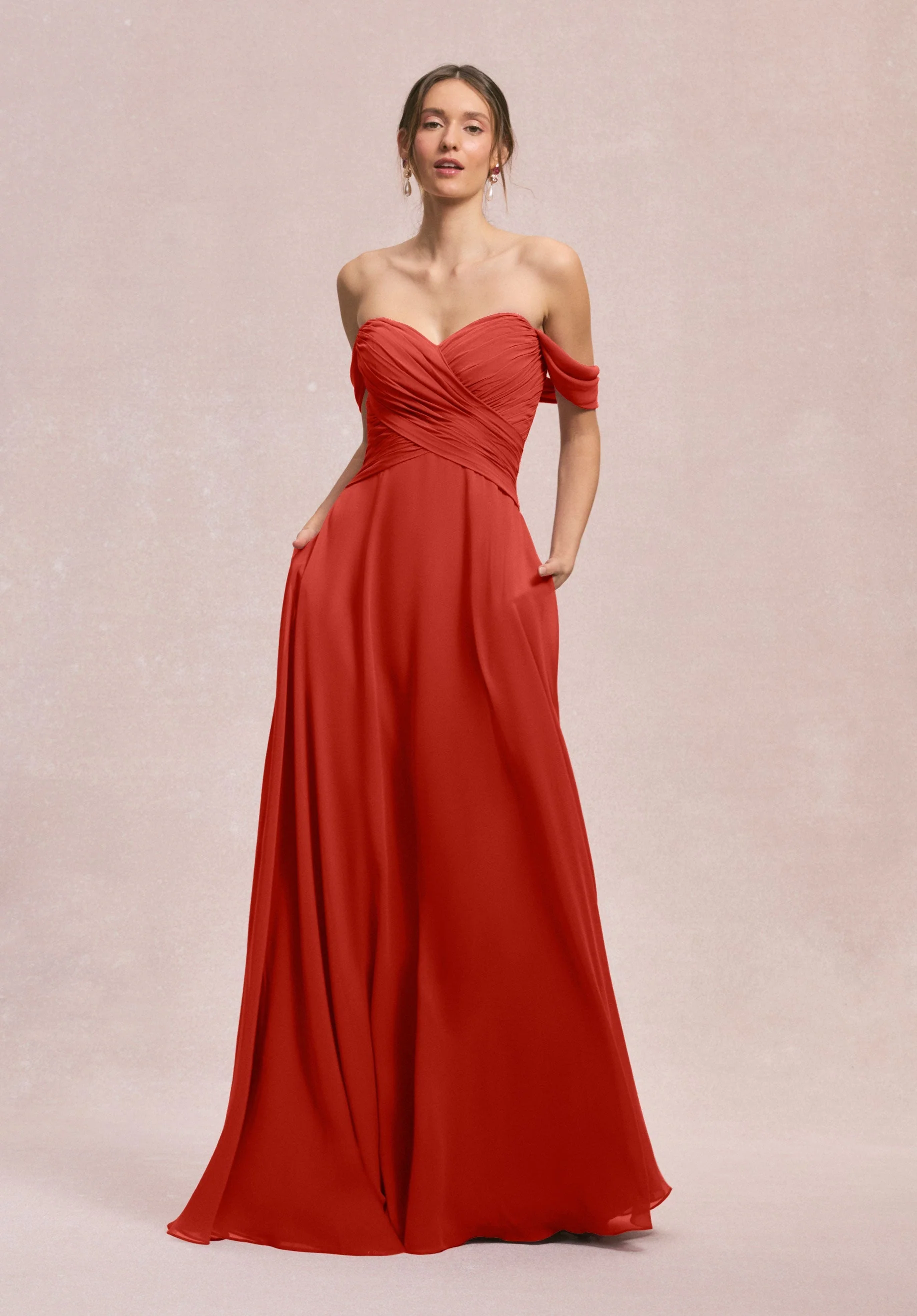 Ruched Sweetheart A-line Bridesmaid Dress - Image 22