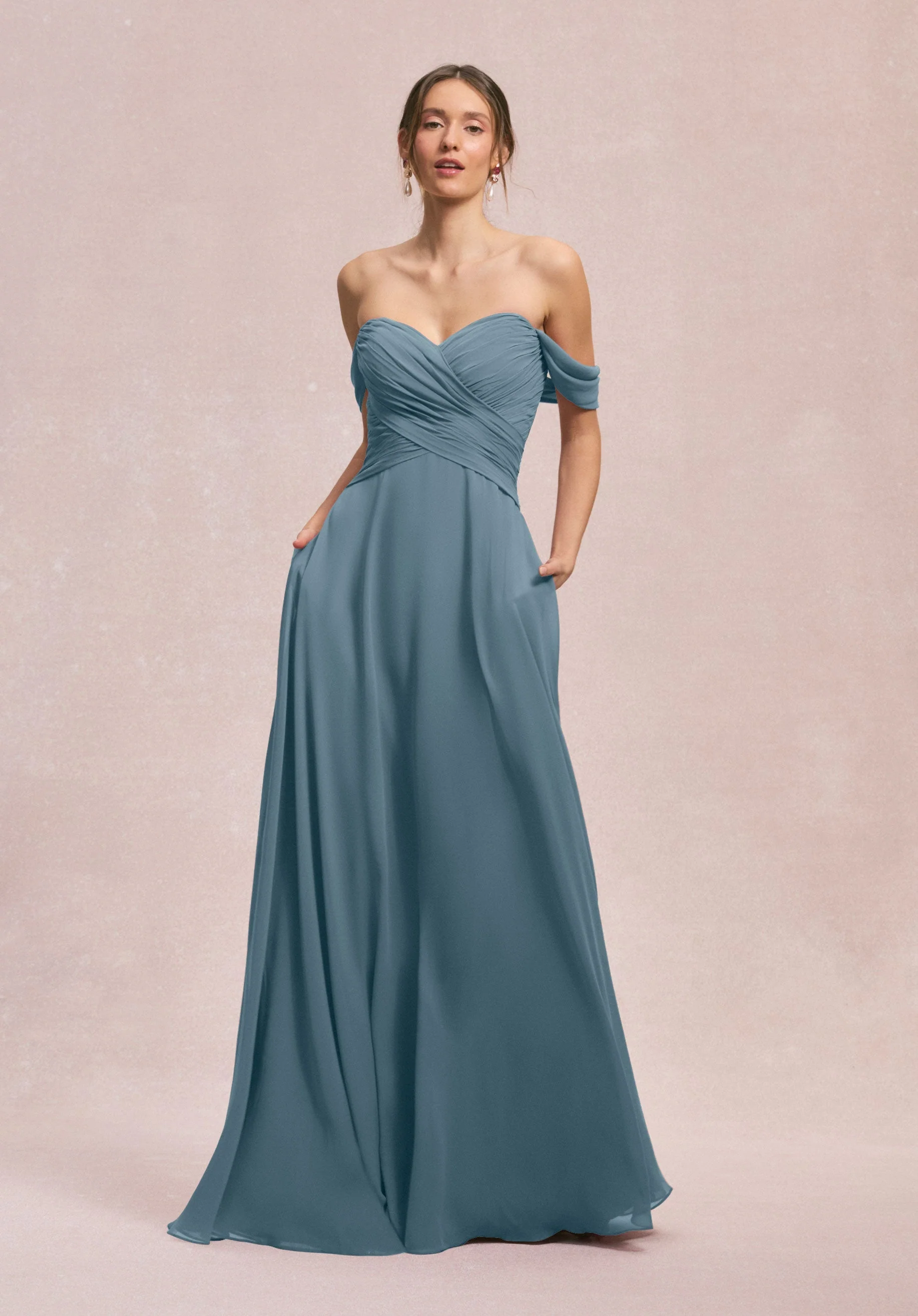 Ruched Sweetheart A-line Bridesmaid Dress - Image 52