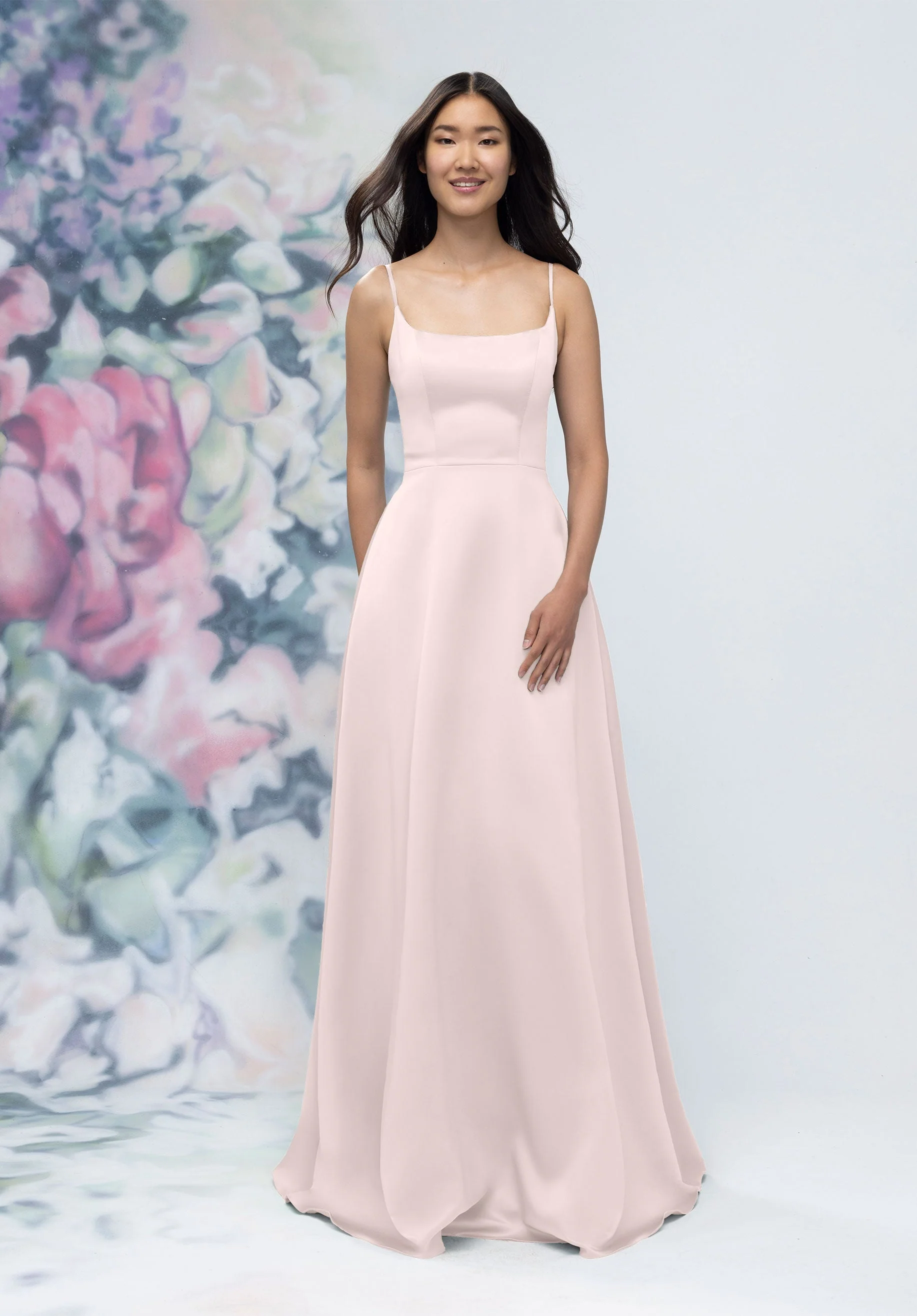 Soft Scoop Corset Back Satin A-Line Bridesmaid Dress - Image 20